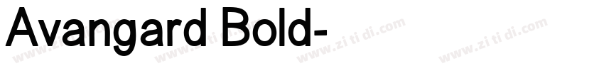 Avangard Bold字体转换